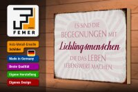 Holzschild Spruch 30x20cm Lieblingsmenschen Leben