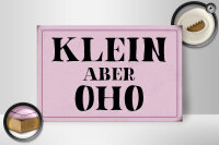Holzschild Spruch 30x20cm klein aber Oho Schild