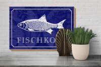 Holzschild Spruch 30x20cm Fischkopp Fisch Schild