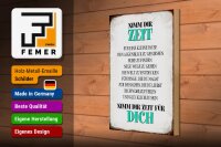 Holzschild Spruch 20x30cm nimm dir Zeit für dich glücklich