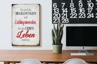 Holzschild Spruch 20x30cm Begegnungen Lieblingsmenschen