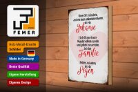 Holzschild Spruch 20x30cm Zuhause Familie Segen Herz