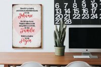 Holzschild Spruch 20x30cm Zuhause Familie Segen Herz