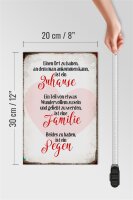 Holzschild Spruch 20x30cm Zuhause Familie Segen Herz