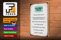 Holzschild Spruch 20x30cm Badezimmer Regeln Hände waschen