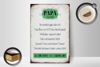 Holzschild Spruch 20x30cm Papa GmbH 24/7 lebenslang