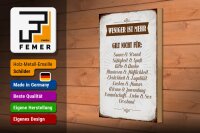 Holzschild Spruch 20x30cm weniger ist mehr gilt nicht für