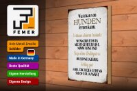 Holzschild Spruch 20x30cm was man von Hunden lernen kann