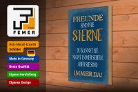 Holzschild Spruch 20x30cm Freunde sind wie Sterne immer da