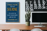 Holzschild Spruch 20x30cm Freunde sind wie Sterne immer da
