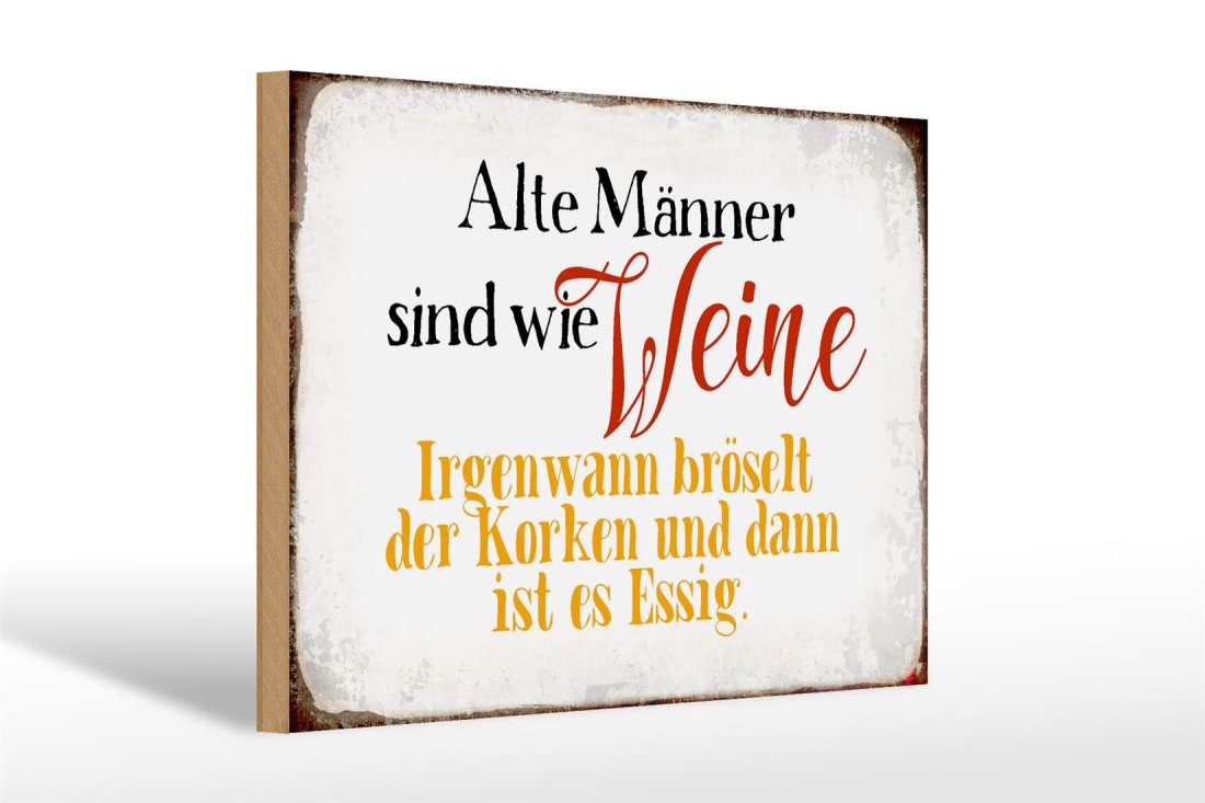 IRGENDWANN Stehen MÄNNER Schild – Witziger Spruch-Schild Aus Metall, 29x9,2 Cm