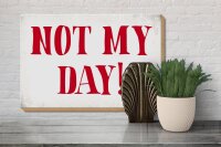 Holzschild Spruch 30x20cm Not my Day nicht mein Tag Retro