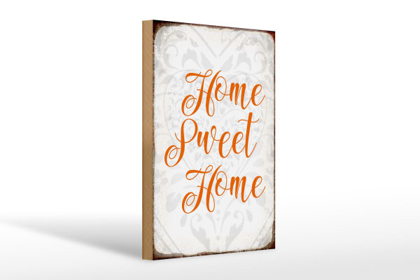 Holzschild Spruch 20x30cm Home sweet Home Herz Schild