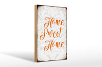Holzschild Spruch 20x30cm Home sweet Home Herz Schild