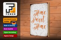 Holzschild Spruch 20x30cm Home sweet Home Herz Schild