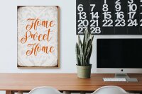 Holzschild Spruch 20x30cm Home sweet Home Herz Schild