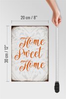 Holzschild Spruch 20x30cm Home sweet Home Herz Schild