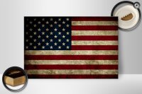 Holzschild Flagge 30x20cm Vereinigte Staaten Amerika USA