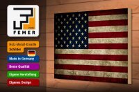 Holzschild Flagge 30x20cm Vereinigte Staaten Amerika USA