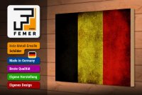 Holzschild Flagge 30x20cm Belgien Fahne