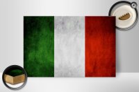 Holzschild Flagge 30x20cm Italien Fahne