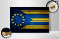 Holzschild Flagge 30x20cm Europa Fahne