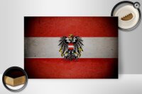 Holzschild Flagge 30x20cm Österreich Fahne Wappen