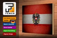 Holzschild Flagge 30x20cm Österreich Fahne Wappen