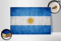 Holzschild Flagge 30x20cm Argentinien Fahne