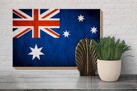 Holzschild Flagge 30x20cm Australien Fahne