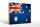 Holzschild Flagge 30x20cm Australien Fahne