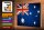 Holzschild Flagge 30x20cm Australien Fahne