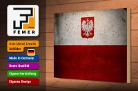 Holzschild Flagge 30x20cm Polen Fahne Wandeko