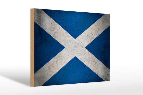 Holzschild Flagge 30x20cm Schottland Fahne