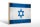Holzschild Flagge 30x20cm Israel Fahne Wanddeko
