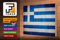 Holzschild Flagge 30x20cm Griechenland Fahne