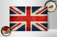 Holzschild Flagge 30x20cm United Kingdom Wanddeko