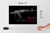 Holzschild Gewehr 30x20cm AK-47 Kalaschnikow