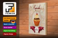 Holzschild Spruch 20x30cm Cupcake Allerbeste