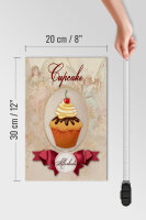 Holzschild Spruch 20x30cm Cupcake Allerbeste