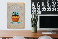 Holzschild Spruch 20x30cm Cupcake mint chocolate best