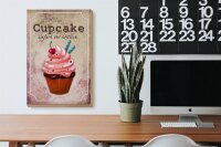 Holzschild Spruch 20x30cm Cupcake einfach nur köstlich