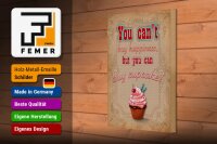 Holzschild Spruch 20x30cm Cupcake you can´t happiness