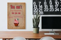 Holzschild Spruch 20x30cm Cupcake you can´t happiness