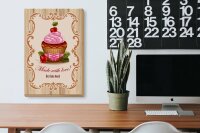 Holzschild Essen 20x30cm best Cupcake award with Love