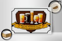 Holzschild Spruch 30x20cm Bier Maß Alt Weiße Berliner