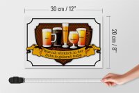 Holzschild Spruch 30x20cm Bier Maß Alt Weiße Berliner