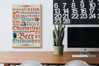 Holzschild Spruch 20x30cm Oktoberfest Beer Wurst Germany