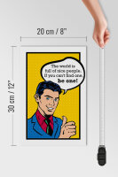 Holzschild Spruch 20x30cm the world full of nice people