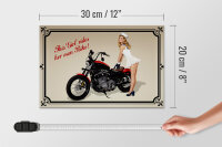 Holzschild Motorrad 30x20cm this girl rides her own Bike